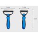 thumbnail image 2 of Cepillo de aseo para mascotas - Peine rastrillo de doble cara para quitar el pelo suelto y desenredar la capa interna de perros y gatos, 17 + 9 dientes laterales, extra ancho, azul, cepillo de aseo pa, 2 of 5