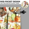 thumbnail image 5 of Fall Kitchen Curtains 36 Inch Short - 3 Panel Set, Autumn Harvest Print, Rod Pocket Window Treatment for Thanksgiving, Farmhouse, Cafe, Living Room - Machine Washable, 5 of 6