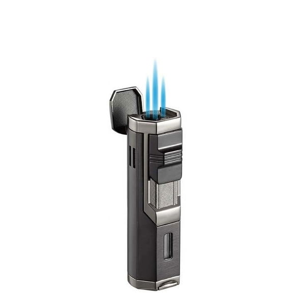 Visol Andes Black & Gunmetal Triple Torch Cigar Lighter