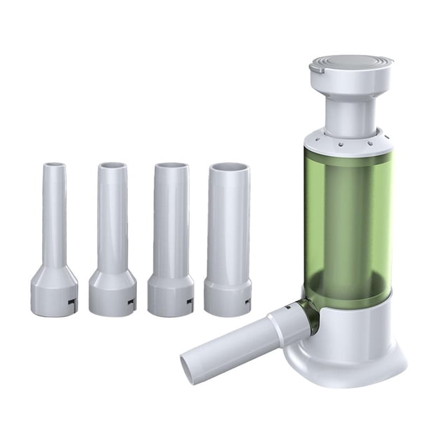 EZLIFE Máquina embutidora de salchichas con 4 tubos de relleno, máquina embutidora casera manual, kit de herramientas de embutidora de carne vertical casera de gran capacidad para cocina doméstica