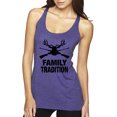 thumbnail image 1 of Wild Bobby, Family Tradition Buck Hunting, Hunting, Women Tri-Blend Racerback Tank Top, Purple Rush, Medium, 1 of 4