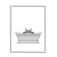 thumbnail image 5 of Stupell Industries Cat Peeking Bathroom Tub Animals & Insects Painting White Framed Art Print Wall Art, 5 of 5