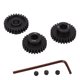 thumbnail image 3 of RC Pinion Gears, Chromium Molybdenum Alloy Steel RC Motor Gears 26T 27T 28T 25DP 1.0M  For Replacement ANGGREK RC Pinion Motor Gear Set, 3 of 8