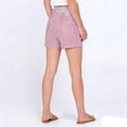 thumbnail image 3 of Garbnen Stripe Shorts Women High Waisted Womens Shorts for Summer Beach Going Out Breathable Color Block Womens Shorts with Pockets XL, 3 of 4
