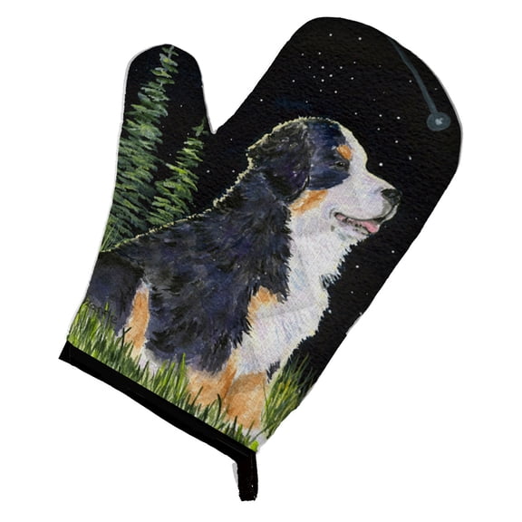 Starry Night Bernese Mountain Dog Oven Mitt
