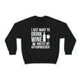 thumbnail image 2 of I want to drink wine and pet my Affenpinscher Unisex Sweatshirt S-2XL, 2 of 9