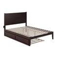 thumbnail image 4 of AFI NoHo 14" Queen Wood Platform Bed Frame with Twin XL Trundle, Espresso, 4 of 8