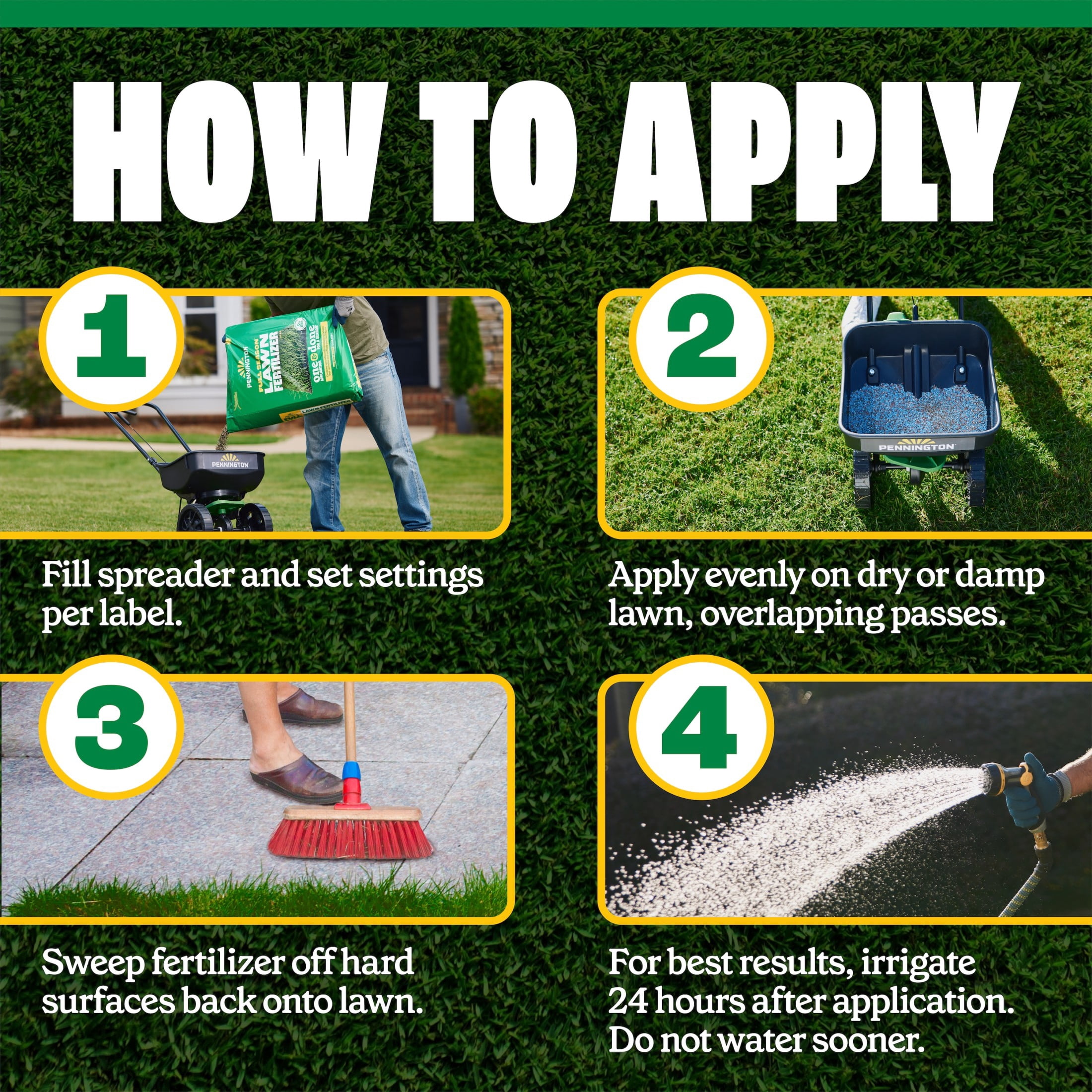 Pennington Full Season Weed & Feed 14.4 lb and Lawn Fertilizer 11.2 lb Bundle