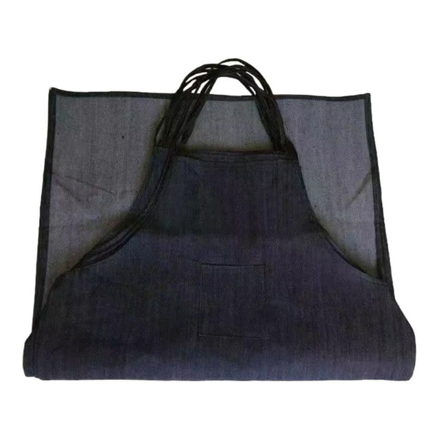 Delantal de mezclilla para trabajo de soldadura, suave, resistente, ropa de trabajo, protección para hombres y mujeres, para metalurgia, parrillas, L