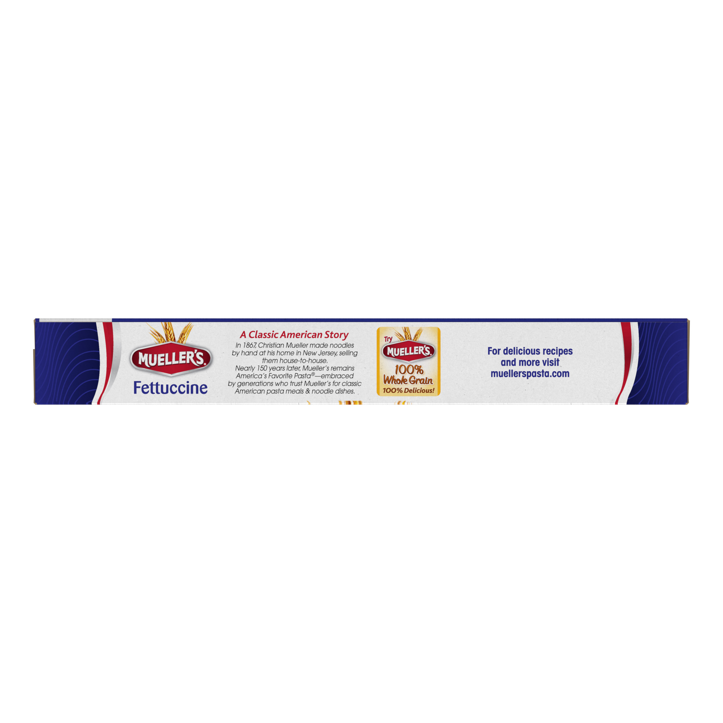 (2 pack) Mueller's Sodium-Free, Cholesterol-Free Fettucine Pasta, 16 oz (Shelf-Stable)