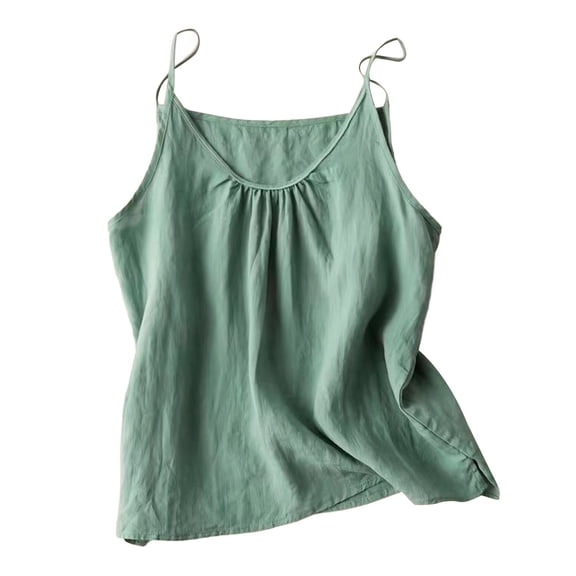 Camisole Tops For Women Slim Strap Camisole with Scoop Neck And Relaxed Shape for Everyday Layering Women's Tanks