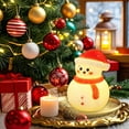 thumbnail image 5 of Christmas Night Light - Festive Illuminated Decor For Home Bedroom & Desk, Cute Xmas Themed Lamp To Enhance Holiday Atmosphere & Soft Lighting, White, 1pcs, 5 of 6
