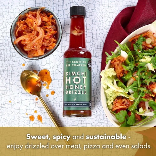 Scottish Bee Company Kimchi Hot Honey 200g, British Import (Pack of 2)
