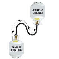 Hibibud 1 Lb Propane Tank - Propane Tank Refill Adapter, Dual Cylinder Efficient Gas Transfer Hose