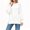 White, variant on Fall Winter Crewneck Women Casual Knit Sweater Ribbed Side Slit Loose Pullover