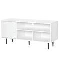 thumbnail image 1 of HOMCOM Modern TV Stand Cabinet w/ Storage Shelf, Cable Hole, Entertainment, 1 of 10