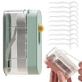 thumbnail image 2 of Portable Floss Pick Dispenser with 10 Floss Automatic Pop-Up Dental Flosser Case Reusable Refillable Travel Floss Stick Holder Container Box, 2 of 8