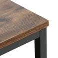 thumbnail image 3 of ZENY Rectangle Wood Coffee Table Metal Frame MDF Home Tea Table Desk Rustic Brown, 3 of 12