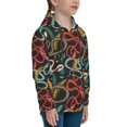 thumbnail image 3 of Pofeuu Snake And Flower Print Kids Pullover Hoodies Warm Thick Hooded Sweatshirt with Packet for Boys Girls-X-Large, 3 of 6