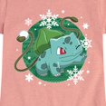 thumbnail image 3 of Pokémon - Bulba Pattern - Youth Girls Short Sleeve Graphic T-Shirt, 3 of 6