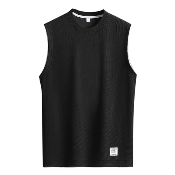 uikmnh Tank Tops Men 2025 Summer Fashion Men's Loose Fit Casual Crewneck Sleeveless Athletic Sportswear Tank Top Size:XL
