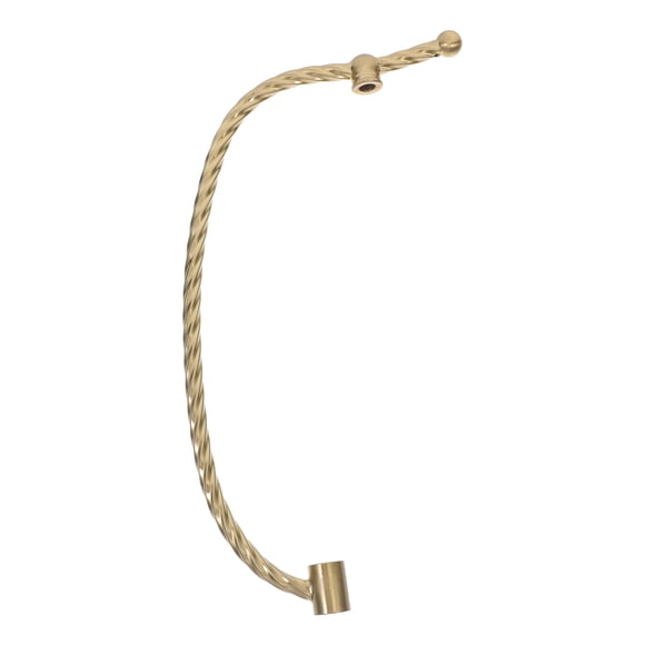 Lamp Parts Hardware Lamp Curved Stem Pipe Thread Kit Table Lamp Accessory for DIY Lamp Making Repair Ideal for Home Twisted Copper-Plated Lamp Pipe