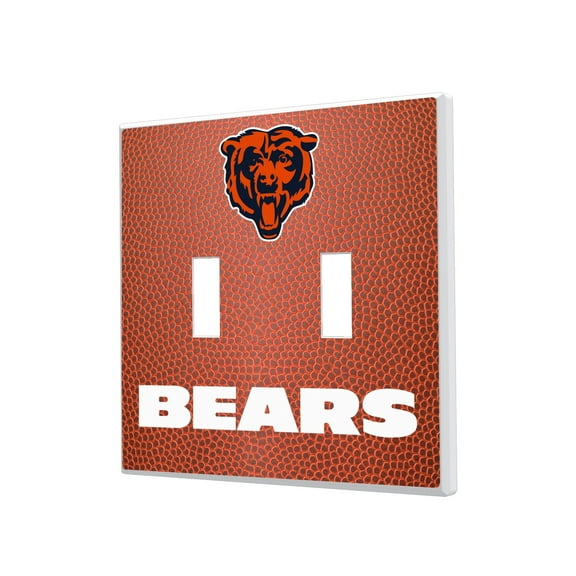 Chicago Bears Football Design Double Toggle Light Switch Plate