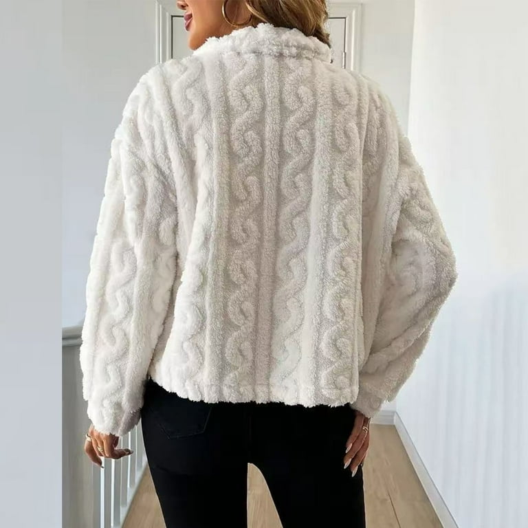 Abomasnow Women's Fleece Sherpa Jackets Lightweight Heart Print