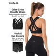 thumbnail image 3 of Sujetador deportivo Yvette High Impact con espalda cruzada, talla grande, 3 of 9