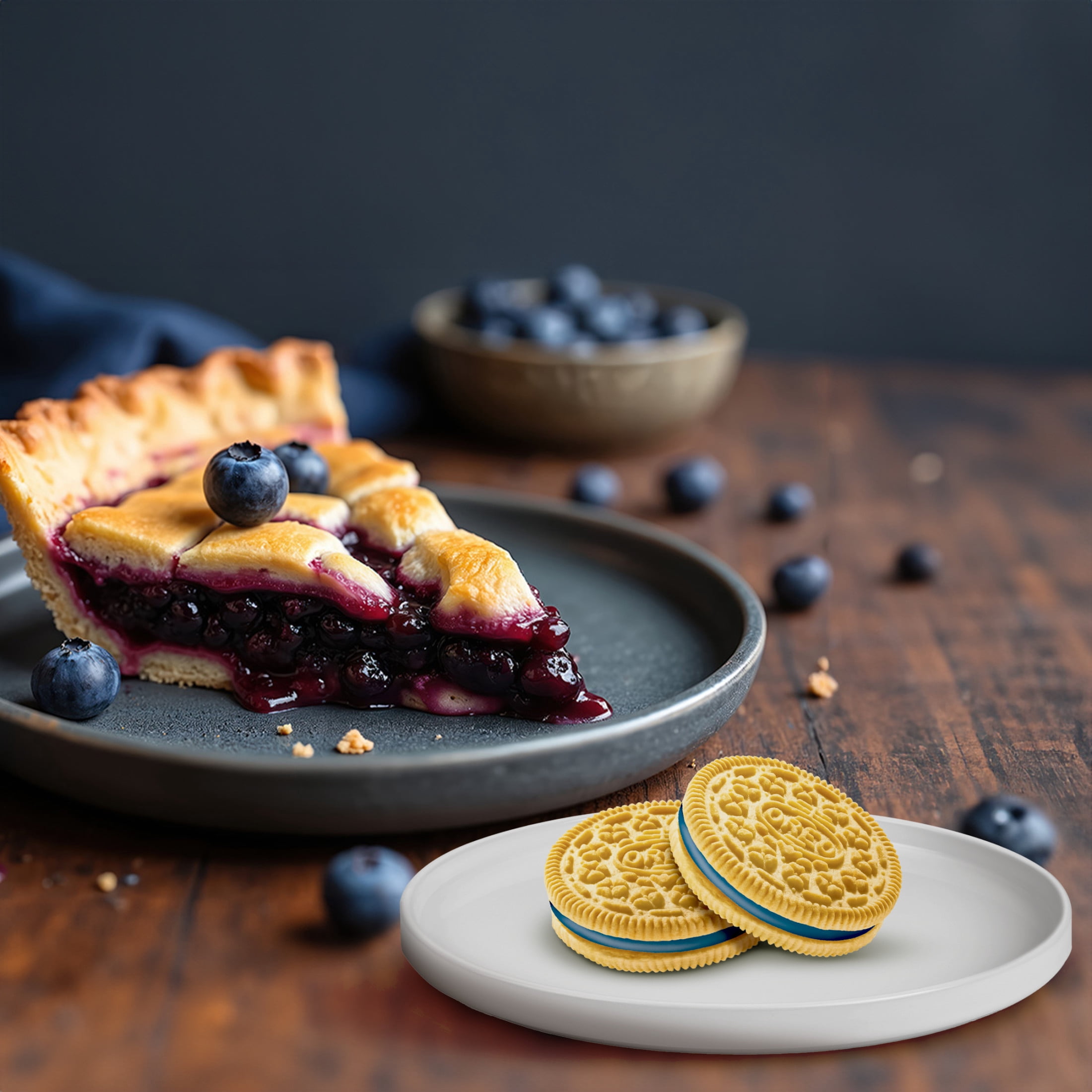 OREO Blueberry Pie Sandwich Cookies, Limited Edition, 10.68 oz