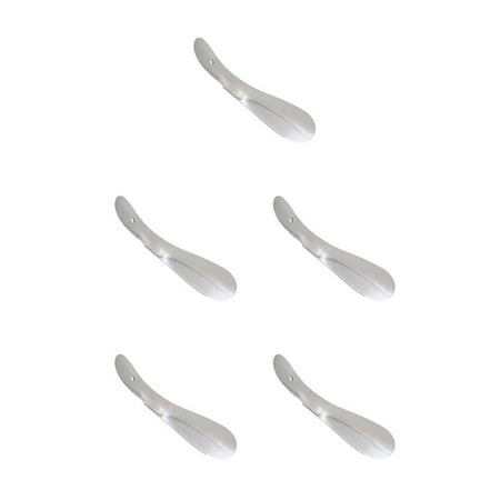 

SerOnyiar Shoehorn Stainless Steel Spoon Shape Lengthened Lifter Durable Not Easy to Hurt Feet Convenient Feet Tool Shoe Horns Shoe Horns (17.5cm ) 5PCS