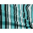 thumbnail image 4 of oneOone Rayon Turquoise Blue Fabric Stripes Craft Projects Decor Fabric Printed By The Yard 56 Inch Wide, 4 of 4