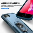 thumbnail image 6 of iPhone 7 Case, iPhone 8 Case, iPhone SE Case, 360 ?Rotate Ring Stand Rugged Lightweight Slim Impact-Resistant Full Body Shockproof Protective Bumper Case For iPhone 7 / 8 / SE 2020,Blue, 6 of 8