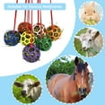 thumbnail image 4 of Harikaji Horse Treat Ball Hay Feeder Toy, Goat Pony Feeder Ball Hanging Feeding Toy for Horse Goat Sheep Relieve Stress Pink, 4 of 7