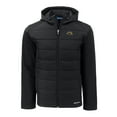 thumbnail image 2 of Men's Cutter & Buck  Black Southern Miss Golden Eagles Big & Tall Evoke Hybrid Eco Softshell Recycled Full-Zip Hoodie, 2 of 3