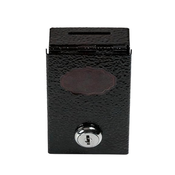 YIEMEEN Portable Security Metal Money Box Pocket Size Safe Single Row Currency Tray