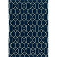thumbnail image 1 of HomeRoots 353319 21 x 34 in. UV-Treated Polypropylene Navy Area Rug, 1 of 1