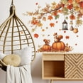 thumbnail image 5 of zhmrfg Painting Fallen Leaves Pumpkins and Squirrels Wall Stickers, Removable Vinyl Wall Decals for Living Room and Restaurant, Autumn Themed Home Decor for Seasonal Decoration, 5 of 7