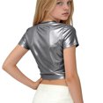 thumbnail image 4 of Niños Disfraces Niños Primavera Verano Color Sólido Carnaval Festa Festival Desempeño Cuello Redondo Camiseta Top para Niño Pequeño, 4 of 9