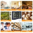 thumbnail image 3 of Digital Hygrometer Thermometer Indoor Temperature Monitor Humidity Gauge Large LCD Weather Station Alarm Clock with, 3 of 8