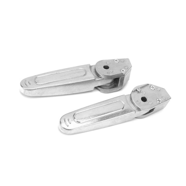 Pedal De Reposapiés, 1 Par De Clavijas De Pie Resistentes A La Corrosión Aleación De Aluminio Instalación Simple Retráctil Automática Para Montar En Motocicleta