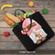 thumbnail image 5 of Balery Coffee Gnome (1) Bolsa de Mano para Mujeres con Cremallera, Bolsa de Gimnasio con Compartimentos, Bolsa para Laptop, Bolsa para Trabajo, 5 of 7