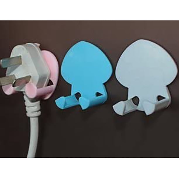 Soporte Multifuncional Para Enchufe De Pared, Gancho De Almacenamiento Autoadhesivo, Decoración Colgante Para El Hogar Y La Cocina, Color