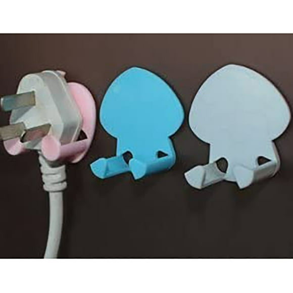 Home Plug Holder,Multi functional Wall Plug Plug Holder Plug Storage Hook Best in Class