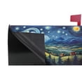 thumbnail image 4 of Ryvnso Mailbox Cover Magnetic Blue Night Mailbox Wrap Large Size 25.5x21 Inch, 4 of 8