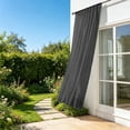 thumbnail image 6 of Privacy Outdoor Curtains Waterproof Non-See-Through Semi Sheer 1 Panel Elegant Rod Pocket for Patio, Porch, Pergola, Cabana, Gazebo, 98.4x39.4 Inch Long, 6 of 6