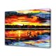 thumbnail image 1 of Póster de lienzo con pintura al óleo de barco de ciudad, decoración de dormitorio, paisaje deportivo, decoración de oficina, regalo, estilo marco, 20 x 30 cm, 1 of 8
