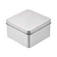 thumbnail image 1 of Metal Estaño Caja, 10uds 3.66" x 3.66" x 2.17" Rectangular Vacío Hojalata Almacenamiento Contenedores con Tapas, Plateado Tono, 1 of 5