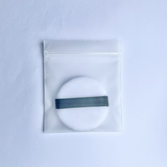 Borla de polvo súper suave de cristal de liberación rápida Spot, borla de polvo de miel de maquillaje de doble cara, borla de polvo seco flocado de pelusa corta