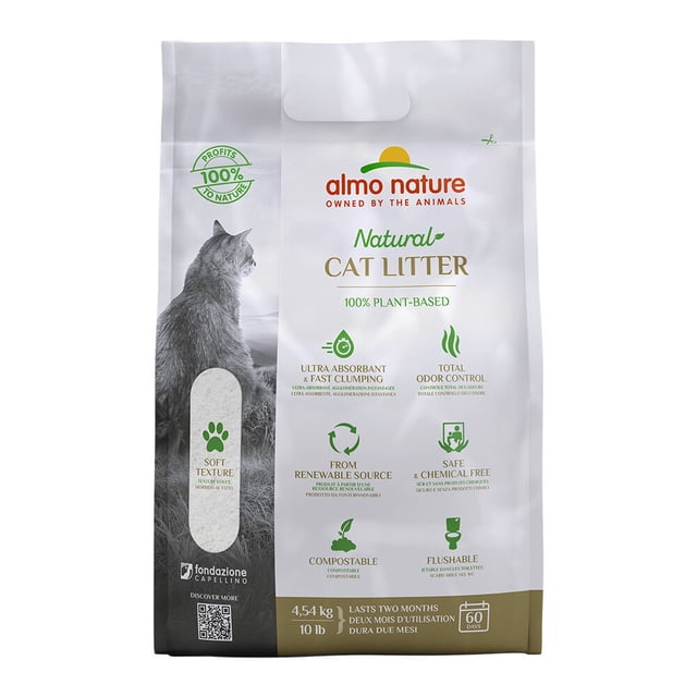 Litière Agglomérante à Base de Plantes - Litière pour Chat